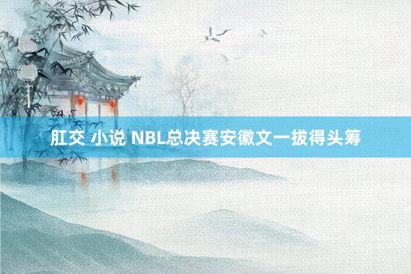 肛交 小说 NBL总决赛安徽文一拔得头筹