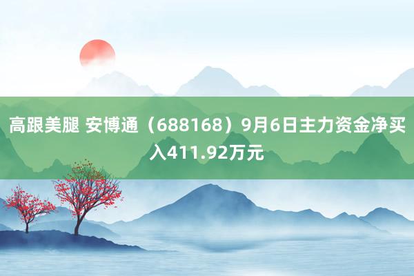 高跟美腿 安博通（688168）9月6日主力资金净买入411.92万元