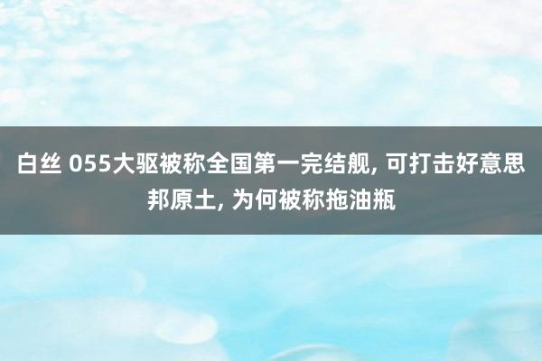 白丝 055大驱被称全国第一完结舰， 可打击好意思邦原土， 为何被称拖油瓶