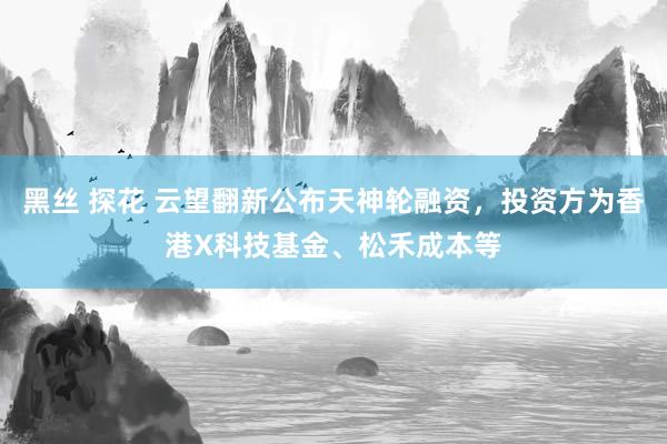 黑丝 探花 云望翻新公布天神轮融资，投资方为香港X科技基金、松禾成本等