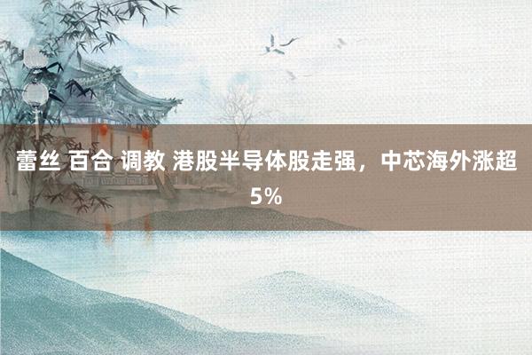 蕾丝 百合 调教 港股半导体股走强，中芯海外涨超5%