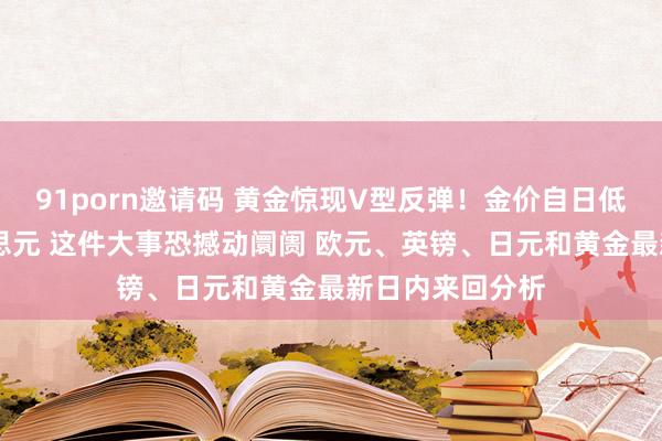 91porn邀请码 黄金惊现V型反弹！金价自日低大涨逾20好意思元 这件大事恐撼动阛阓 欧元、英镑、日元和黄金最新日内来回分析