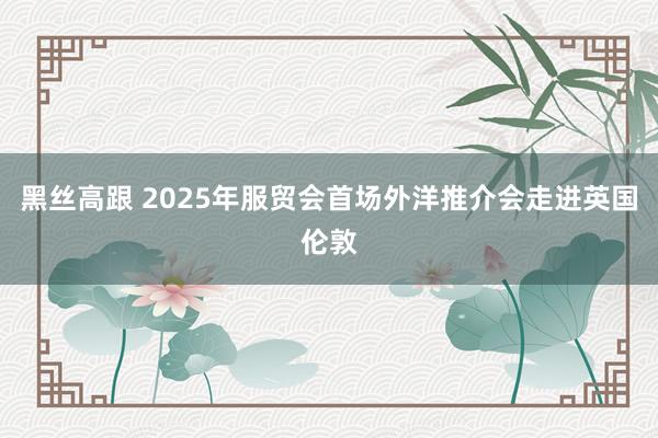 黑丝高跟 2025年服贸会首场外洋推介会走进英国伦敦