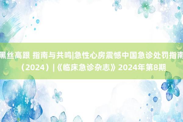 黑丝高跟 指南与共鸣|急性心房震憾中国急诊处罚指南（2024）|《临床急诊杂志》2024年第8期