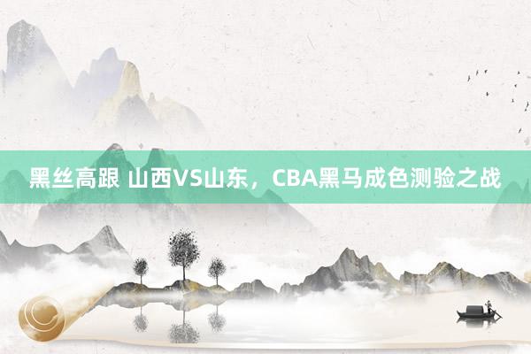 黑丝高跟 山西VS山东，CBA黑马成色测验之战