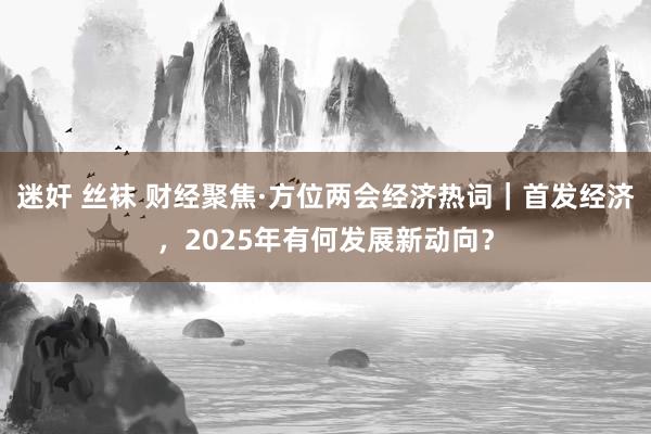 迷奸 丝袜 财经聚焦·方位两会经济热词｜首发经济，2025年有何发展新动向？